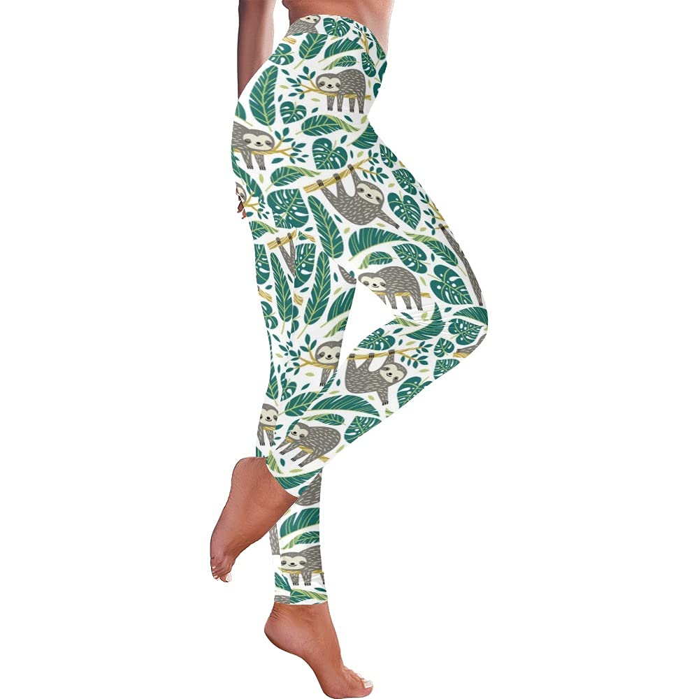 Artsadd Women's High Waisted Cow Print Yoga Pants - 7/8 Length Capri Leggings with Tummy Control for Running, Workout & Casual Wear | Soft Compression Tights for Women