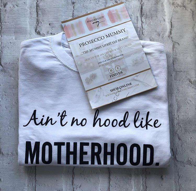 MRK X Motherhood White T-Shirt - Comfortable Cotton Tee for Moms, Perfect for Casual Wear & Family Outings