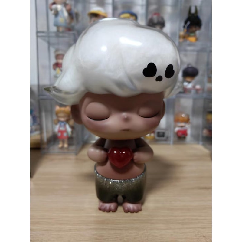 DIMOO Love Skull Limited Edition Collectible Figure - Cute Anime Vinyl Art Toy for Display, Gift & Home Decoration | Perfect for Anime Fans, Collectors & Kawaii Room Decor