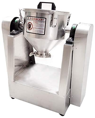 8.5L Lab Dry Powder Mixer - Adjustable Speed 33 RPM Blender for Food, Chemical & Medical Powders - Perfect for Mixing Granules, Pharmaceuticals & Laboratory Use