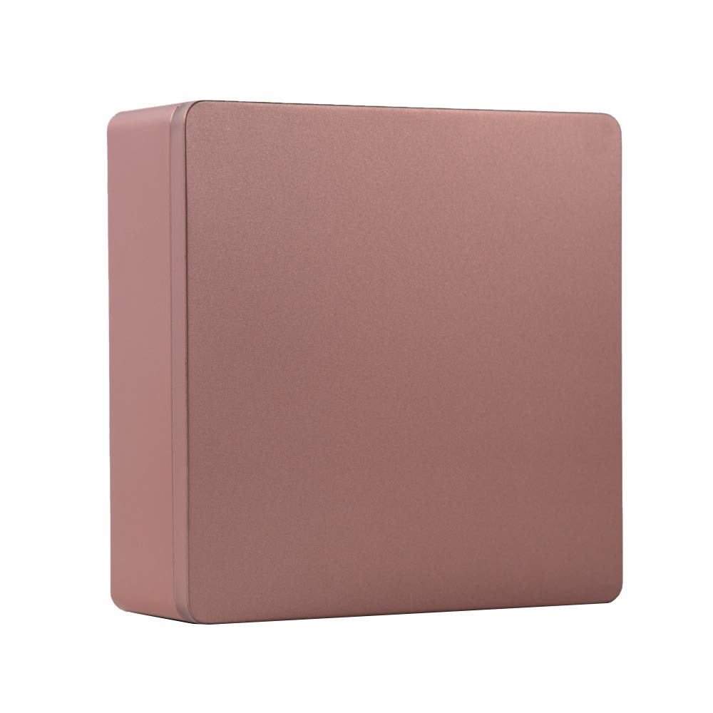 Premium Airtight Food Storage Containers - Rose Gold Square Metal Tin Box for Kitchen Pantry Organization | Perfect for Dry Food, Snacks, Tea & Coffee Storage