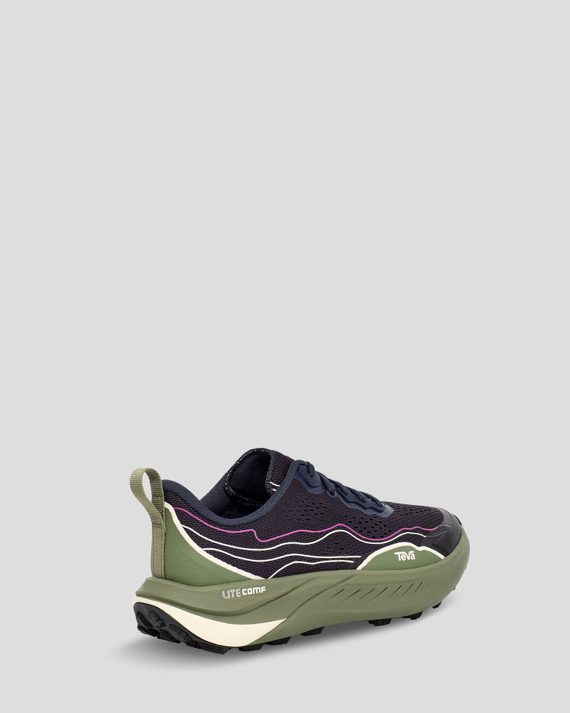 Women's Teva Trailwinder Low Hiking Shoes - Lightweight Waterproof Outdoor Walking Shoes for Women | Total Eclipse/Olivine Color | Perfect for Hiking, Camping & Trail Running