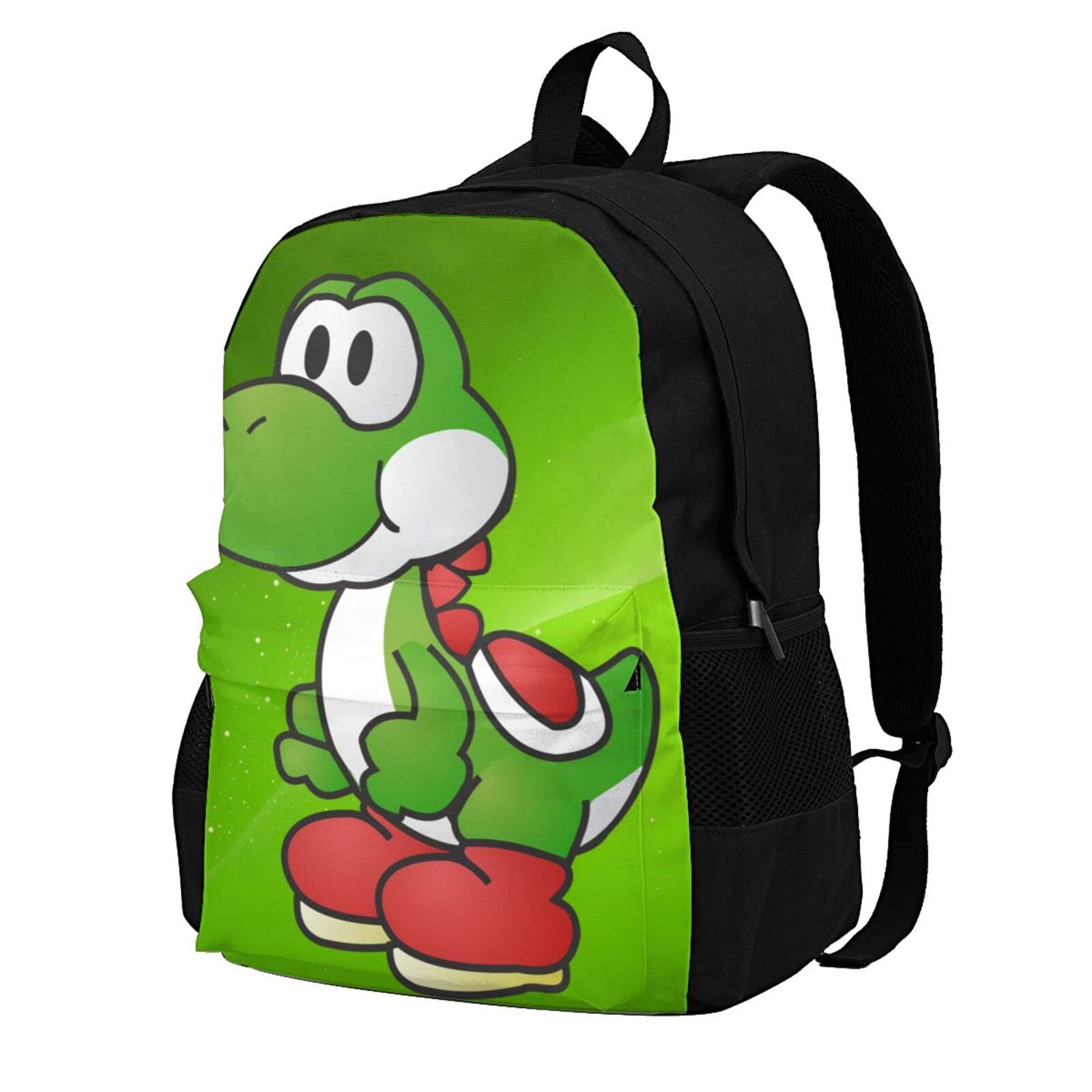 Yoshi Game Character Backpack - Lightweight Travel Backpack for Outdoor Hiking, Adventure & Casual Use | Anime Themed School & Cosplay Accessory