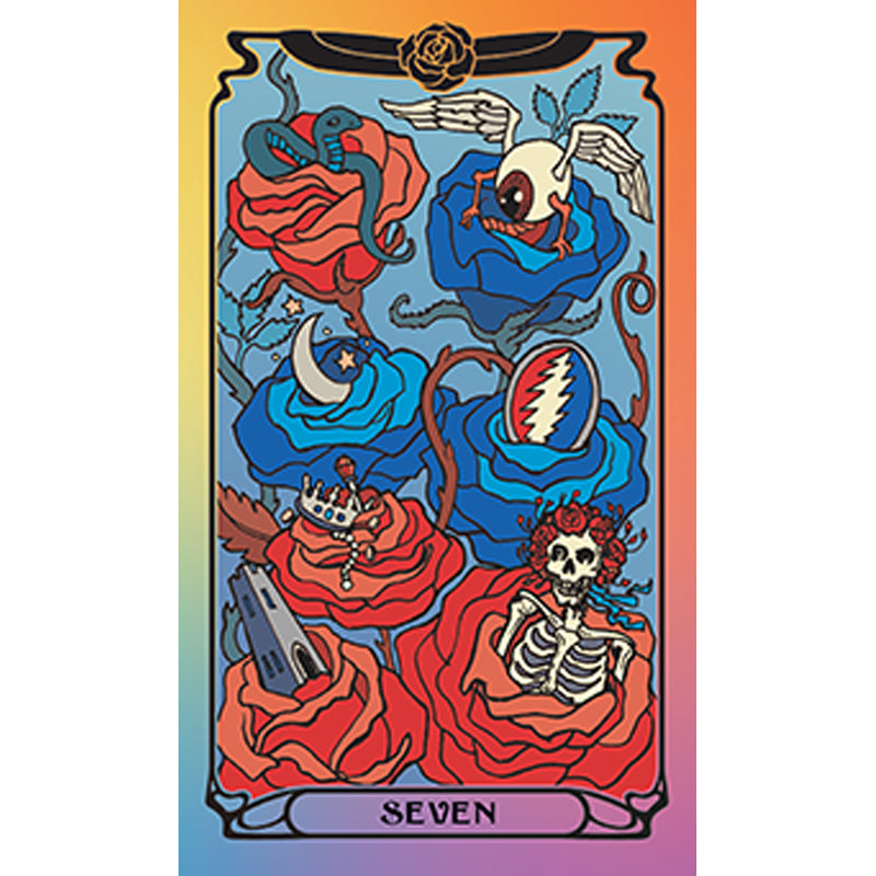 Grateful Dead Official Tarot Deck and Guidebook - 78-Card Set with Illustrated Guide for Divination, Meditation, and Spiritual Growth | Perfect for Fans, Collectors, and Tarot Enthusiasts