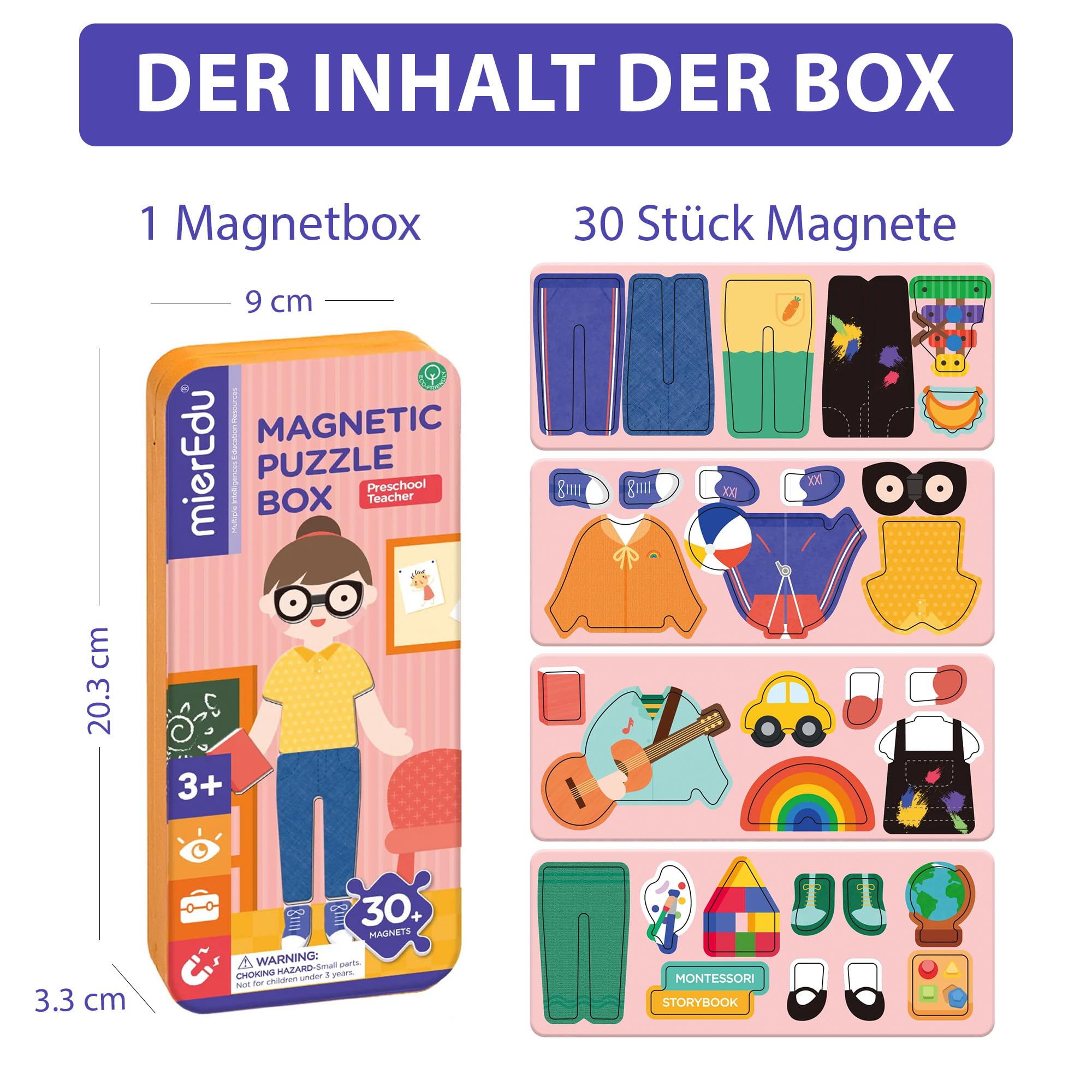 Magnetic Puzzle Box for Preschool Teachers - Fun Learning Activity