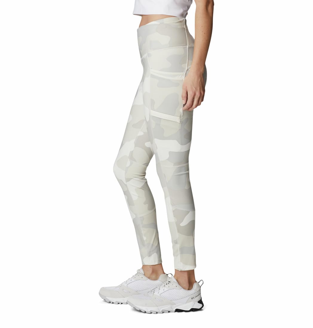 Columbia Women's Windgates™ II Leggings - Chalk Mod Camo Print, Small - Moisture-Wicking Hiking & Yoga Pants for Outdoor Activities