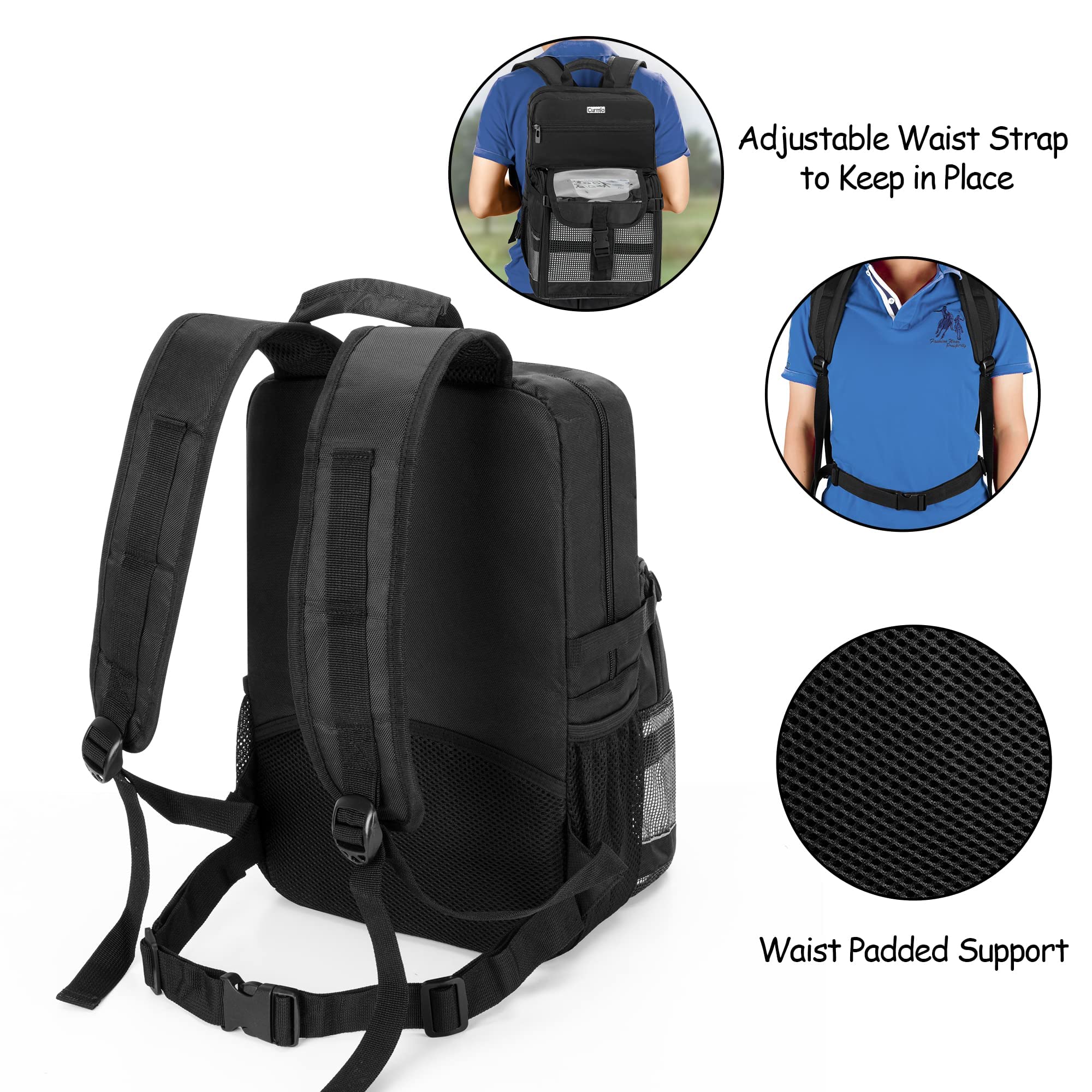 Portable Oxygen Concentrator Backpack - Compatible with Inogen, OxyGo & Caire Units | Travel Medical Bag with Storage Compartment | Perfect for Air Travel, Hiking & Daily Use