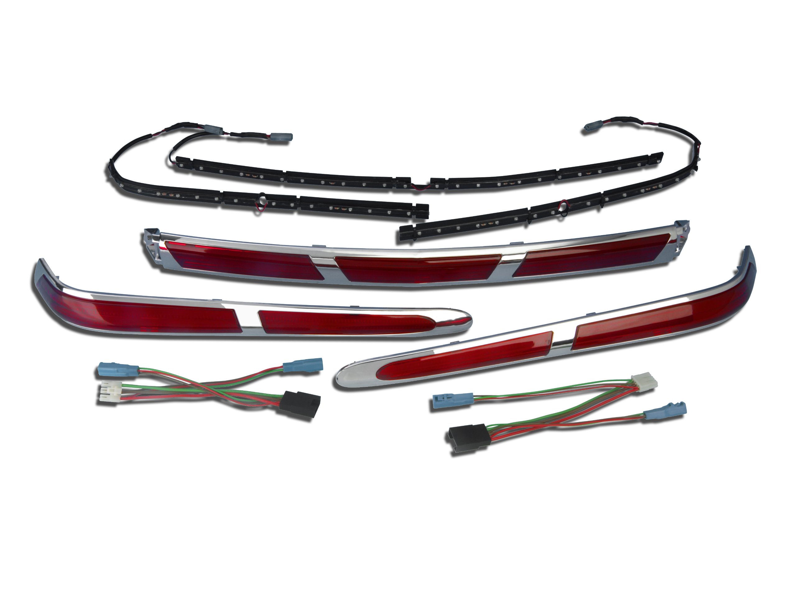 Chrome Trunk Molding LED Light Set 52-701A for Car Customization