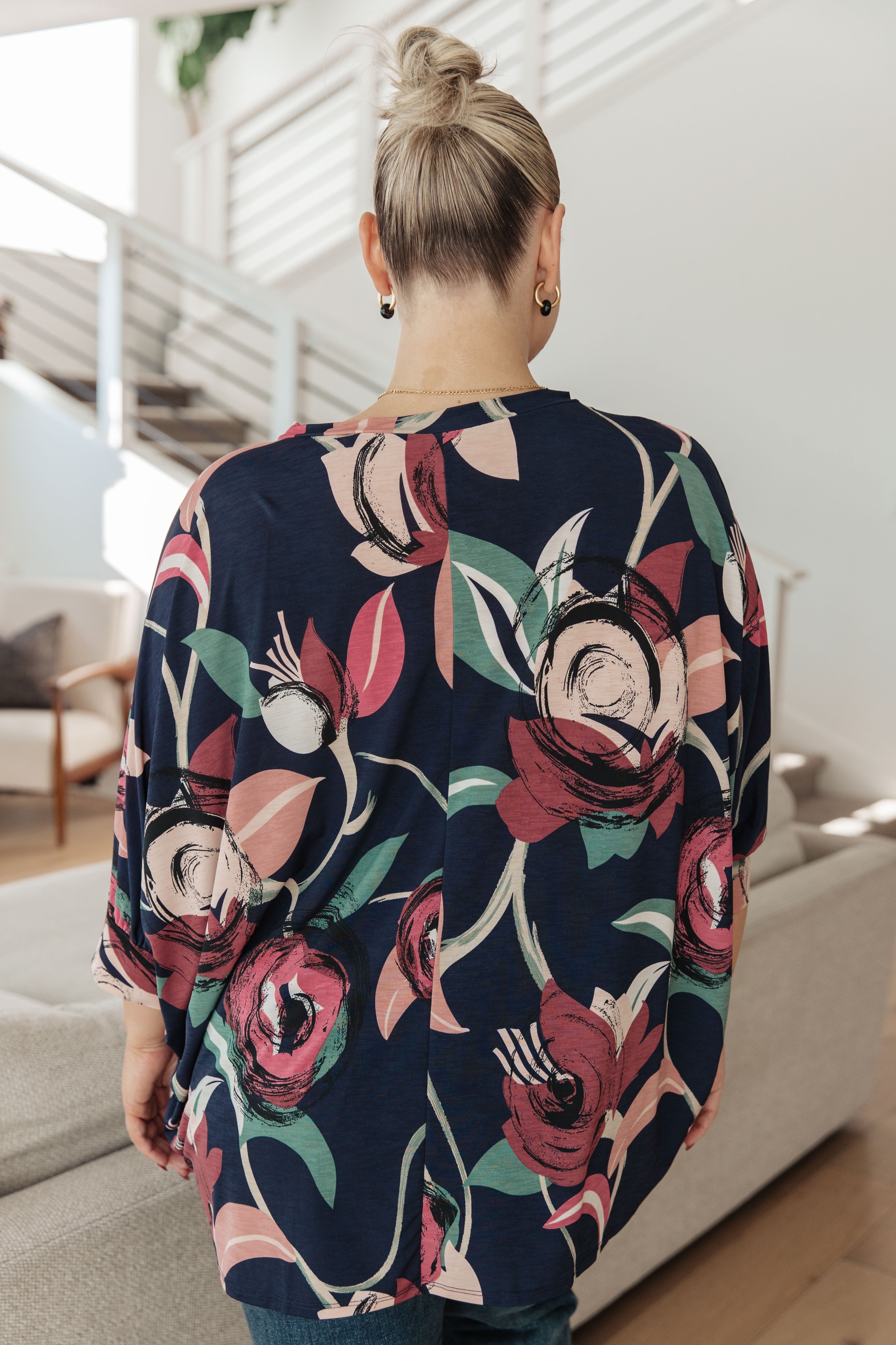 Float On Floral Top - Women's Boho Summer Blouse with Floral Print | Perfect for Beach Vacations, Music Festivals & Casual Outings