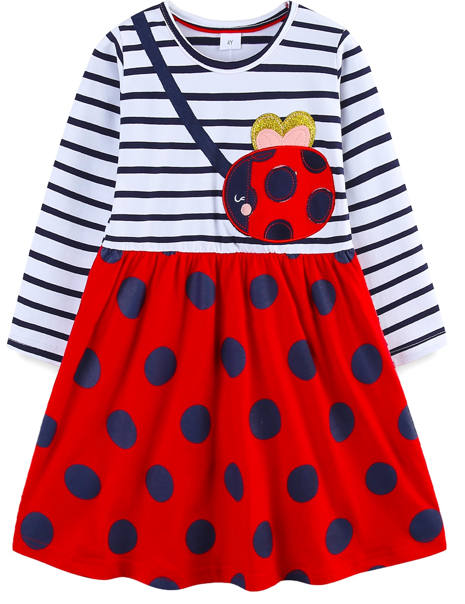 Toddler Girls Cotton Embroidery Applique Short Sleeve Summer Dresses for Ages 2-7 Years - Perfect for Playdates, Birthday Parties & Outdoor Activities