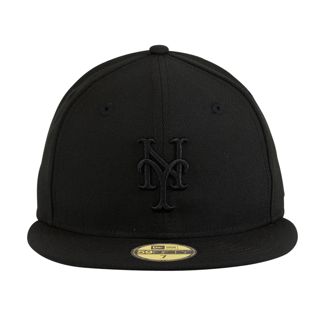 New Era 59Fifty New York Mets Baseball Cap - Official MLB Fitted Hat for Men & Women - Black - Perfect for Games, Streetwear & Sports Fan Gifts