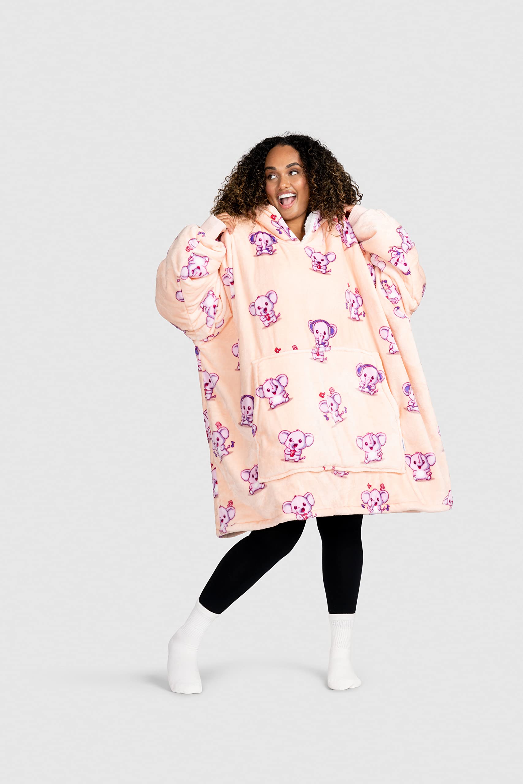 Premium Wearable Blanket Hoodie for Adults - Soft & Cozy Sherpa Oversized Hoodie Blanket for Women & Men | Perfect for Lounging, Netflix Nights & Cold Weather Comfort