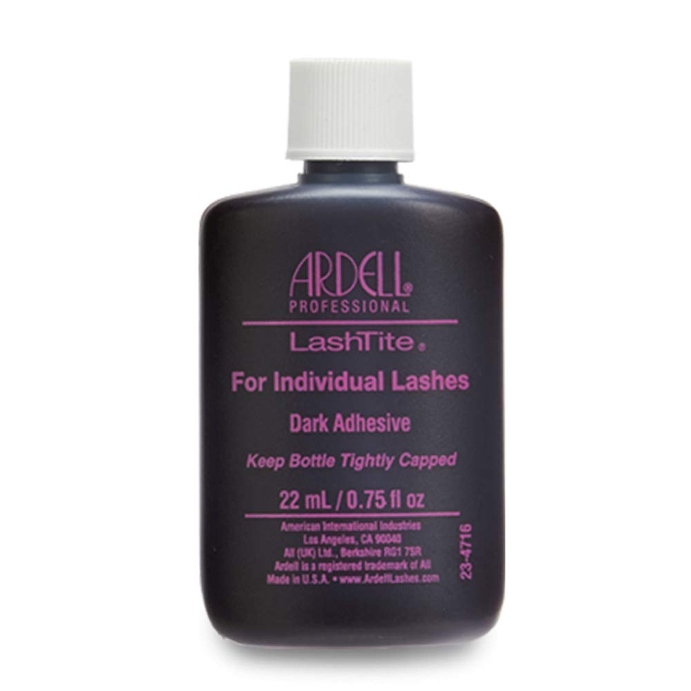 Ardell LashTite Dark Individual Lash Adhesive - 0.75 oz Eyelash Glue for Professional & DIY False Eyelash Application | Perfect for Night Out, Weddings & Special Events