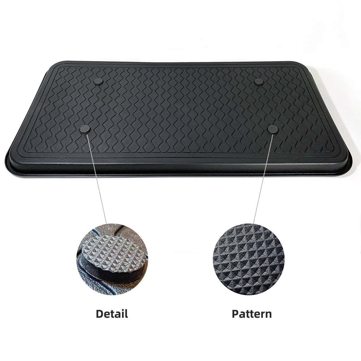 Premium Multi-Purpose Boot & Shoe Trays Set of 2 - Heavy Duty All-Weather Black Shoe Mats for Entryway, Mudroom & Garage (76x38x3cm) - Ideal as Pet Feeding Mats, Planter Trays & Durable Indoor/Outdoor Floor Protectors