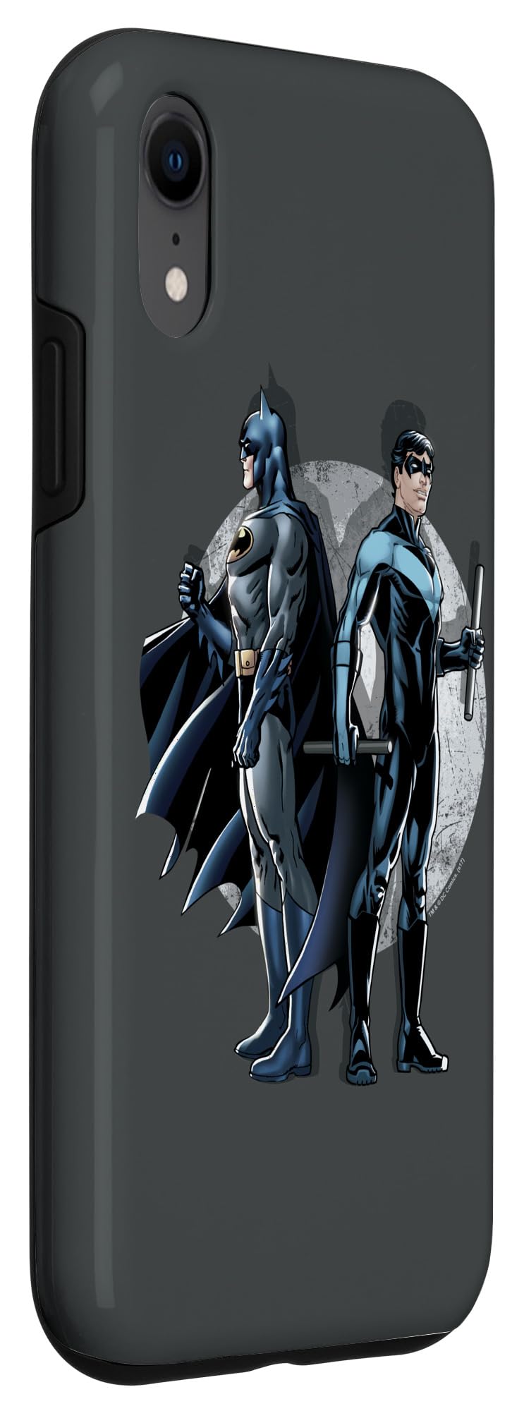 iPhone XR Batman & Nightwing Spotlight Phone Case - Durable Protective Cover for iPhone XR - Perfect for DC Comics Fans & Superhero Lovers (Use for Daily Protection, Cosplay, or Gift Giving)