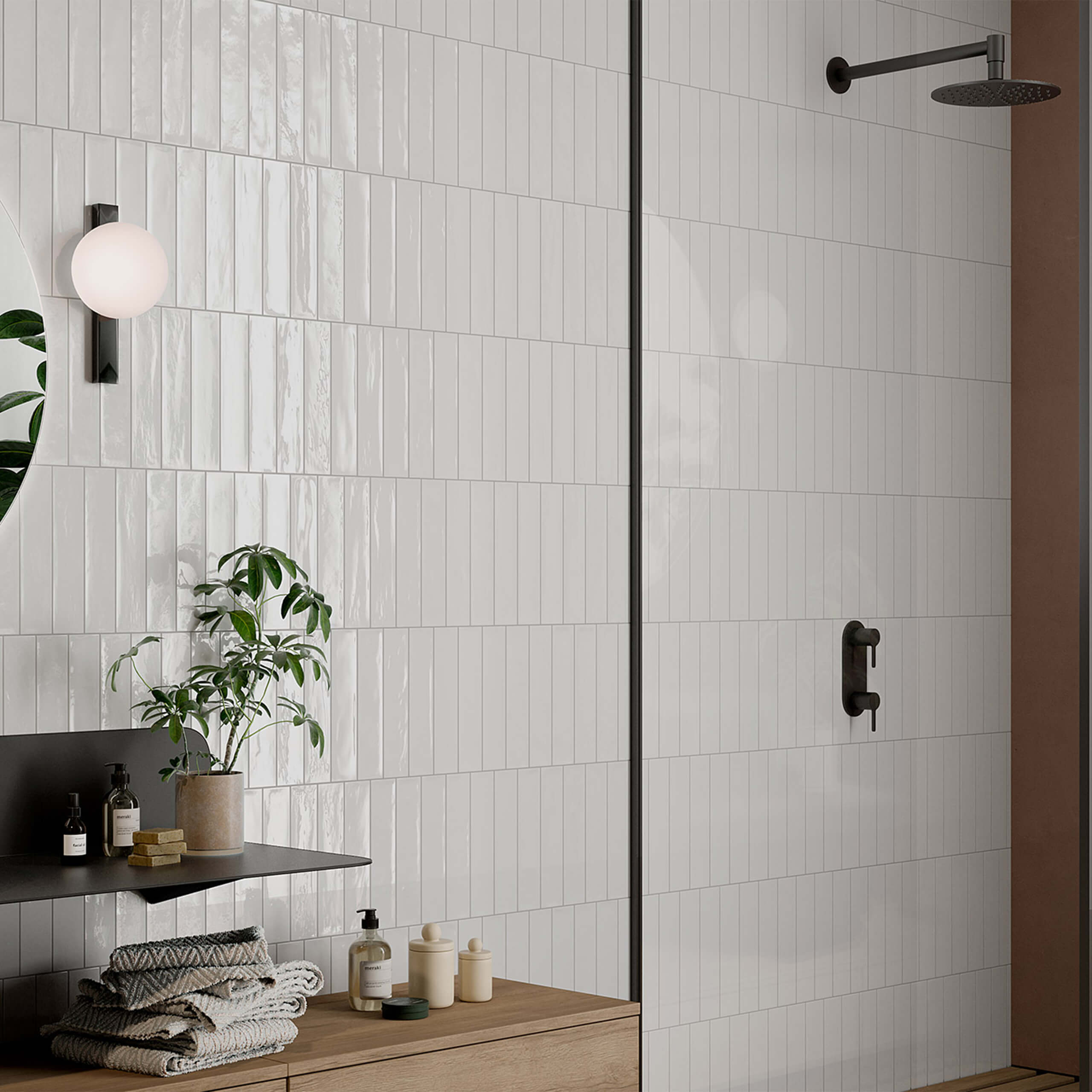 Mojave 60x250 Gloss White Wall Panel - Premium PVC Wall Decor for Living Room, Bedroom & Office - Easy to Install & Clean - Modern Home Interior Design Solution