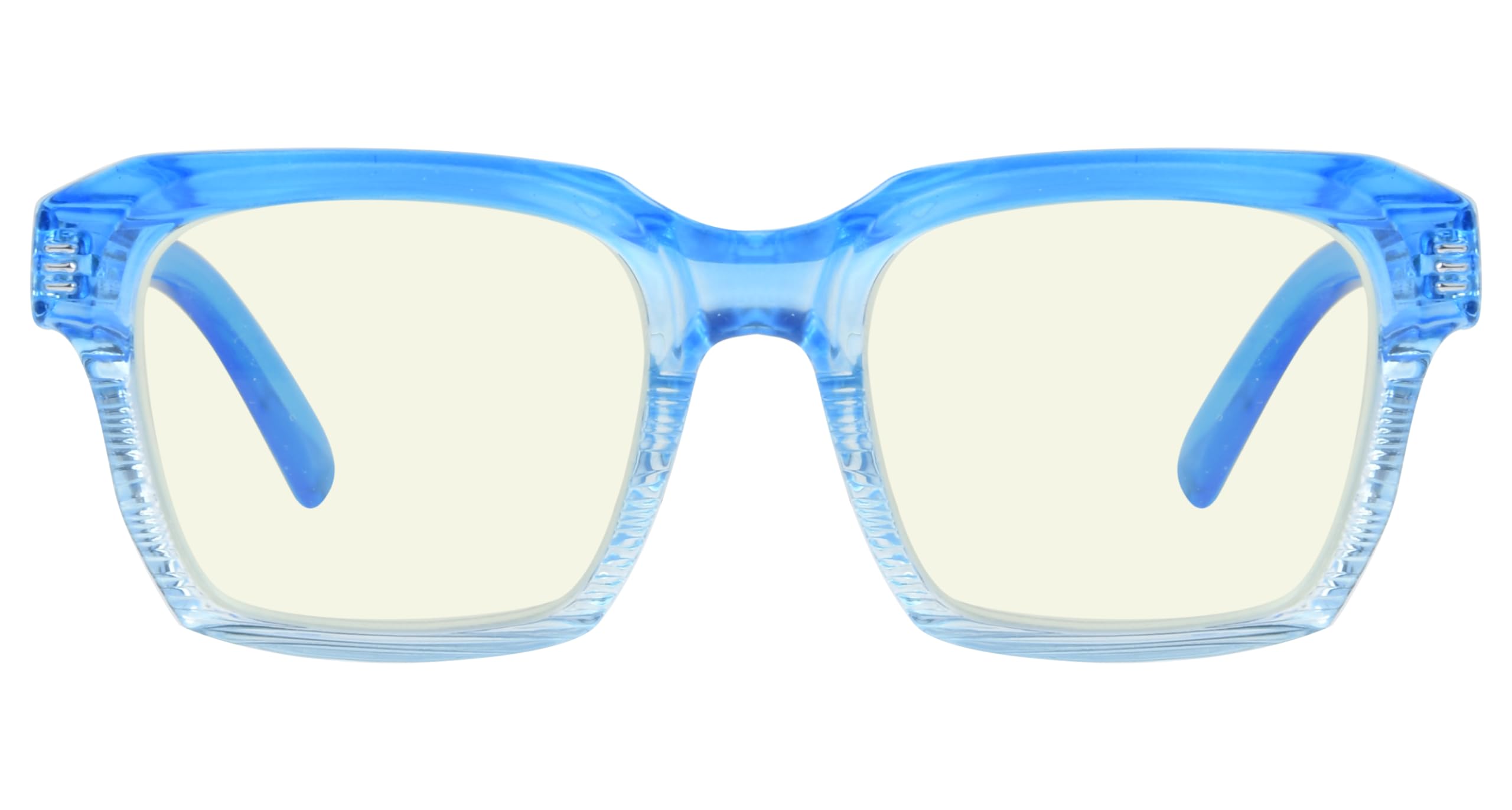 Blue Light Blocking Square Reading Glasses for Women - Large Frame Computer Readers with Anti-Glare Protection | Perfect for Office Work, Screen Time & Night Reading