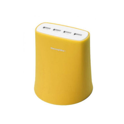 Thecoopidea Jelly 4-Port USB Charger (5.1A) - Fast Charging for iPhone, Android, iPad & More | Perfect for Home, Office & Travel