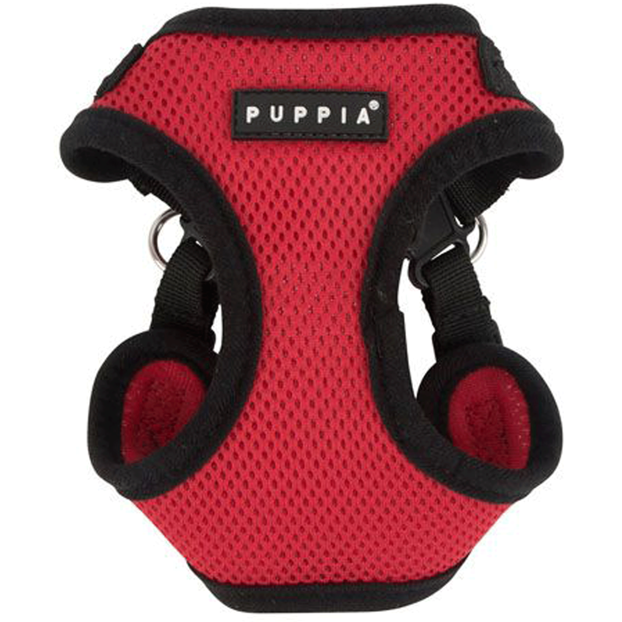 Puppia Red Soft Step-In Dog Harness - Adjustable Pet Vest for Small & Medium Dogs - Comfortable & Secure for Walking, Training & Outdoor Adventures