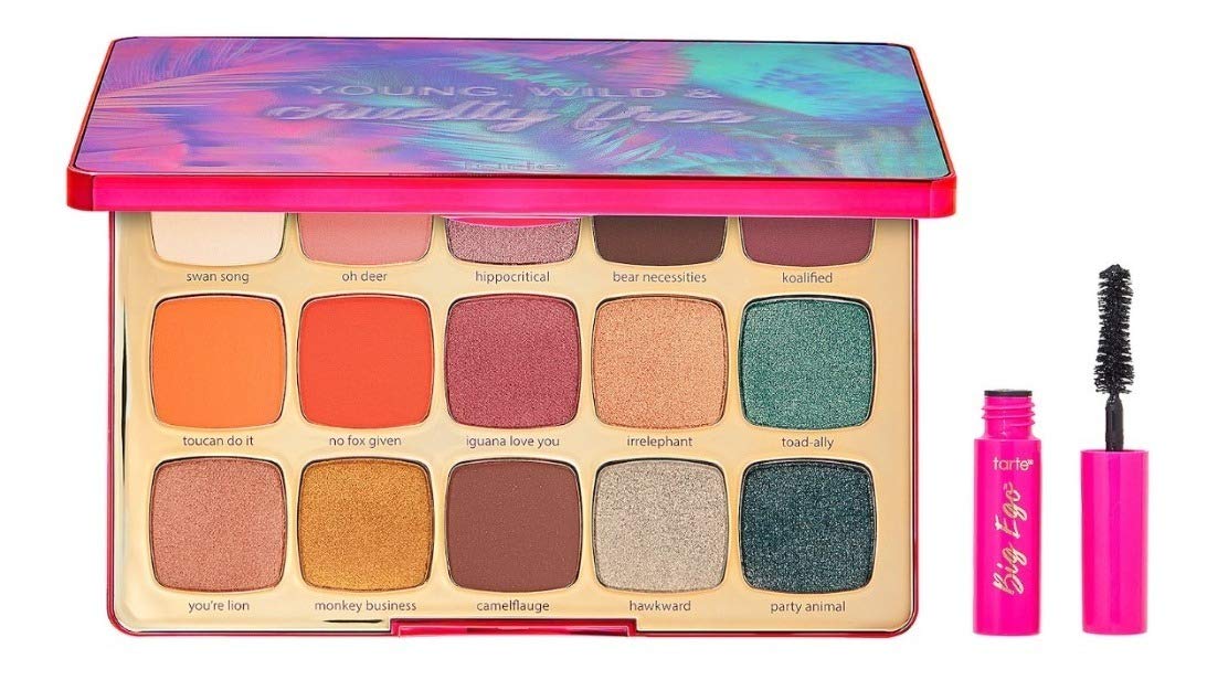 Tarte Unleashed Eyeshadow Palette & Travel-Size Big Ego Mascara Set - Vegan & Cruelty-Free Makeup Kit for Everyday Glam and Travel | Perfect for Date Night, Parties, and Professional Looks