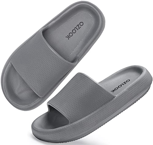 OZLOOK Cloud Slides for Women & Men - Quick-Dry Non-Slip Pillow Sandals with Soft Thick Sole | Indoor & Outdoor Shower Slippers for Pool, Beach, Spa & Home Use