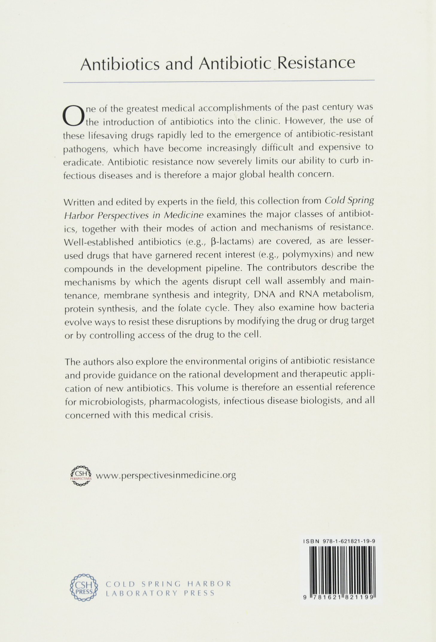 Antibiotics and Antibiotic Resistance - Cold Spring Harbor Perspectives in Medicine | Comprehensive Guide on Bacterial Infections & Drug Resistance | Essential for Medical Professionals & Researchers