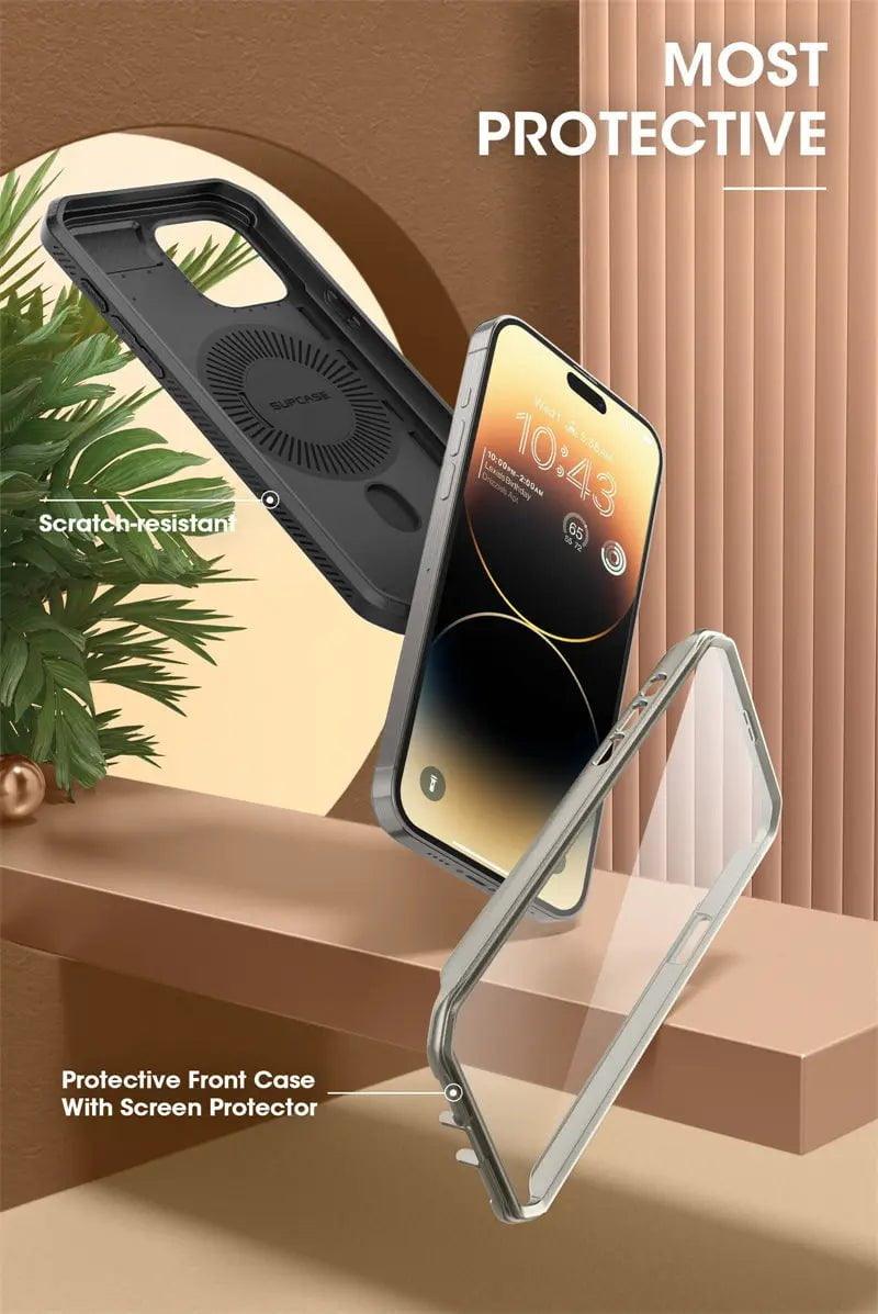 iPhone 15 Pro SUPCASE UB Pro Mag Full Body Protective Case with Magnetic Compatibility - Perfect for Outdoor Adventures, Work & Daily Use