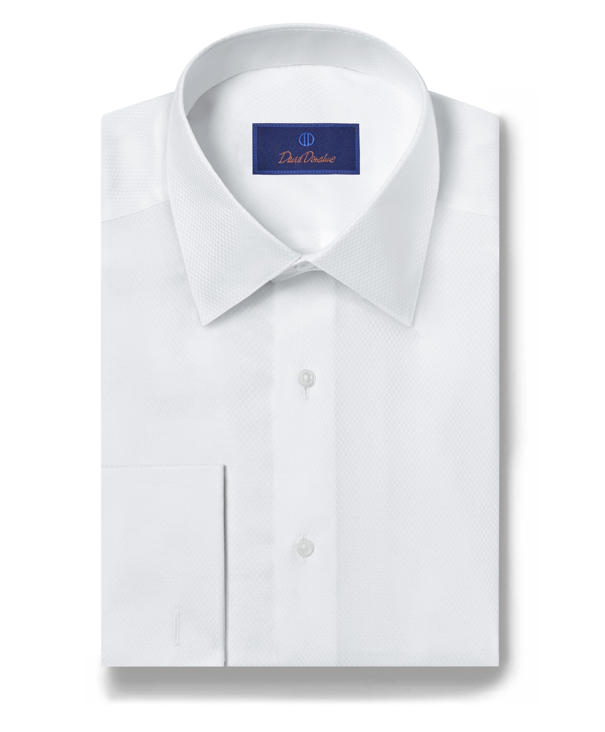 Premium Men's French Cuff Tuxedo Shirt - Slim Fit Formal Dress Shirt for Weddings, Black Tie Events & Business Occasions