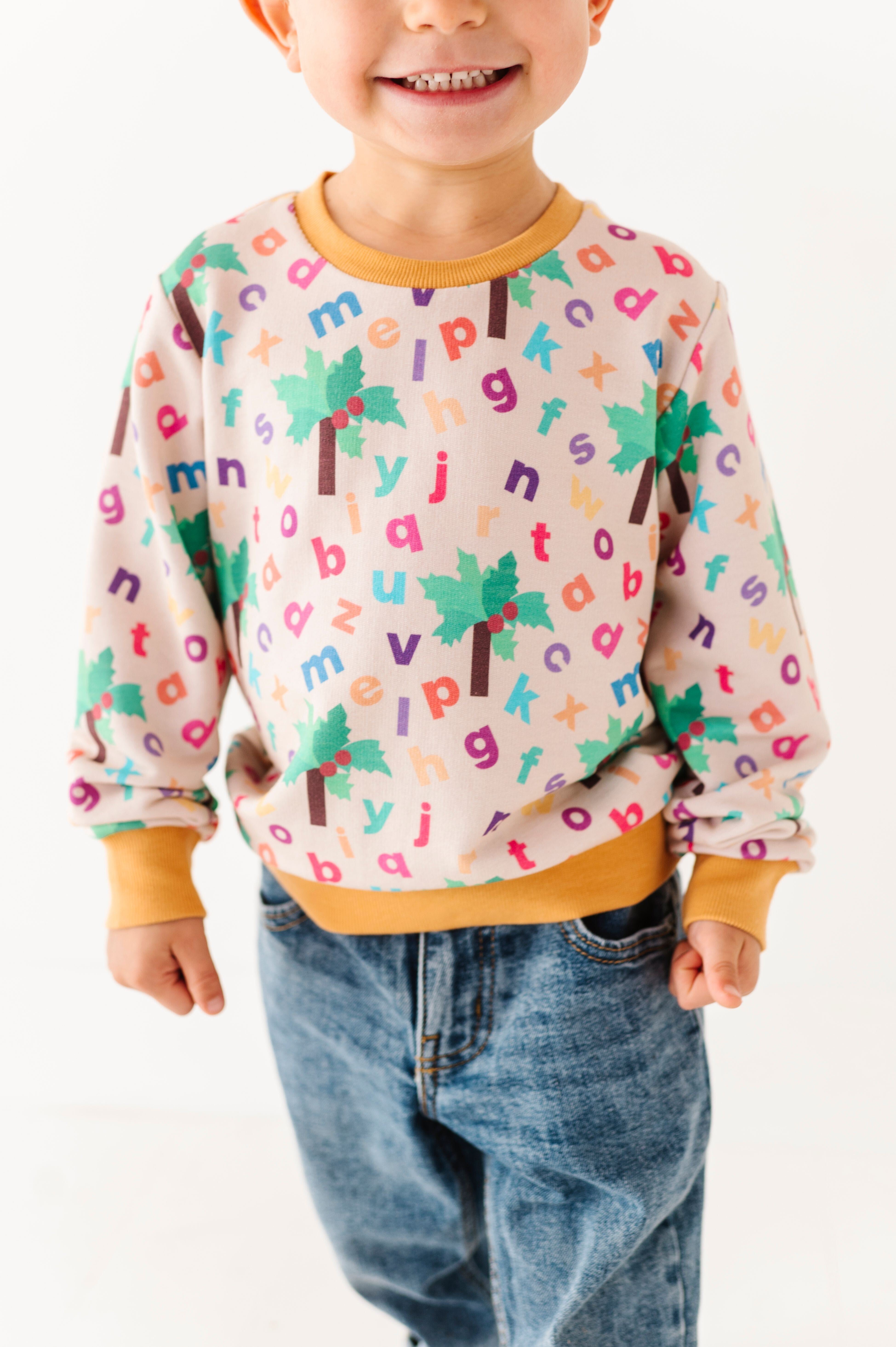 Chicka Chicka Boom Boom™ Kids' Crewneck Sweatshirt | Soft Cotton Pullover for Boys & Girls | Perfect for Storytime, School & Playdates