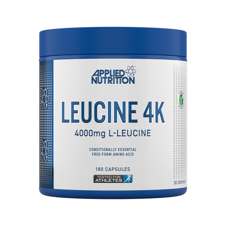 Applied Nutrition Leucine 4K - 180 Capsules (30 Servings) | Premium Branched-Chain Amino Acid (BCAA) Supplement for Muscle Recovery & Growth | Ideal for Bodybuilding, Fitness & Workout Recovery