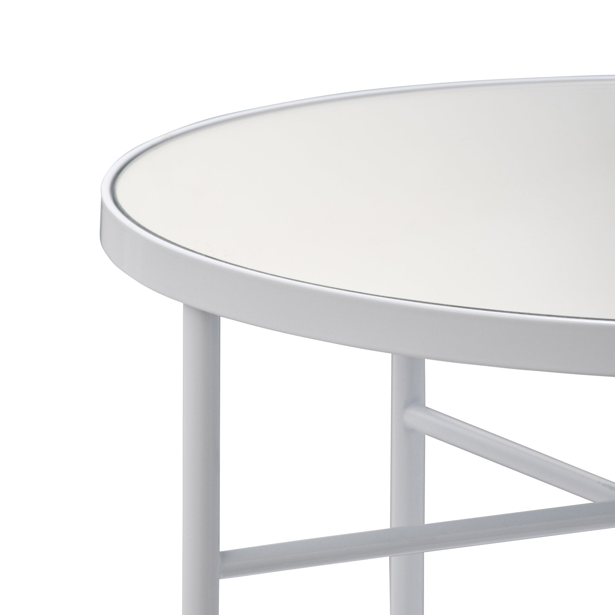 Modern White Side Table - 16.7