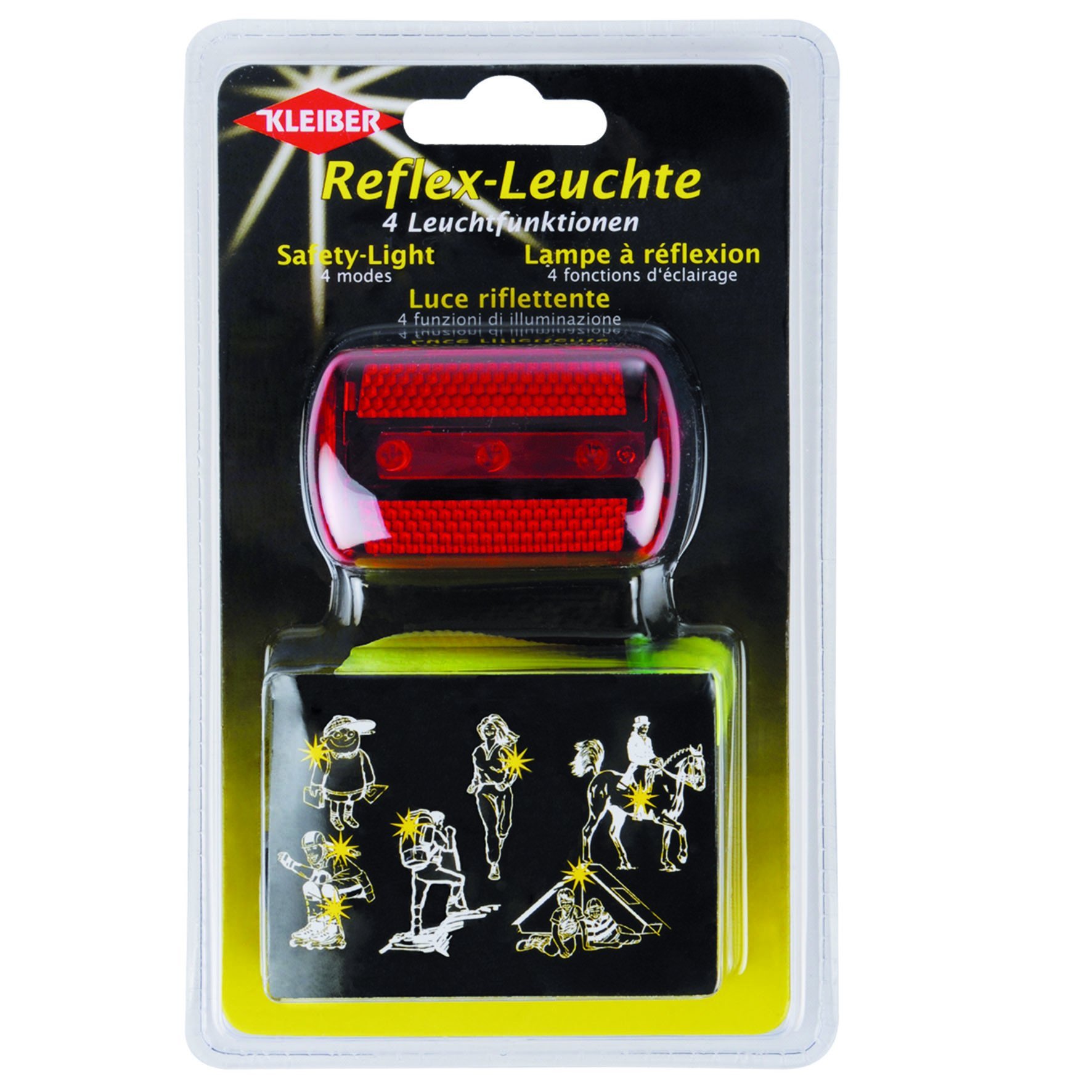 4 Mode Safety Light with Red LED - High Visibility Emergency Flashlight for Running, Cycling, Hiking & Outdoor Activities