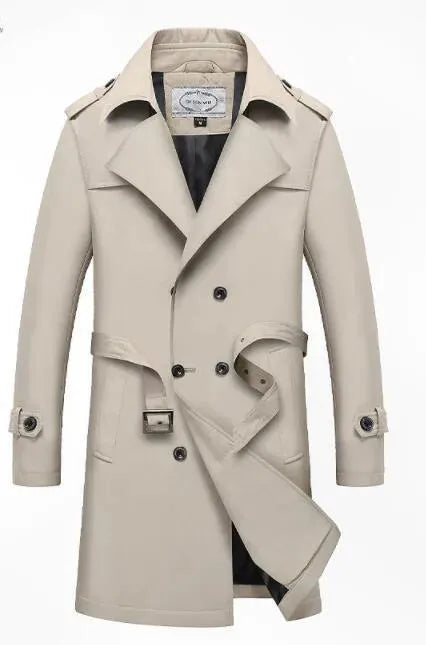 Stylish Billy Trench Coat for Men - Waterproof Outerwear Jacket for Fall & Winter | Perfect for Office, Travel & Outdoor Activities