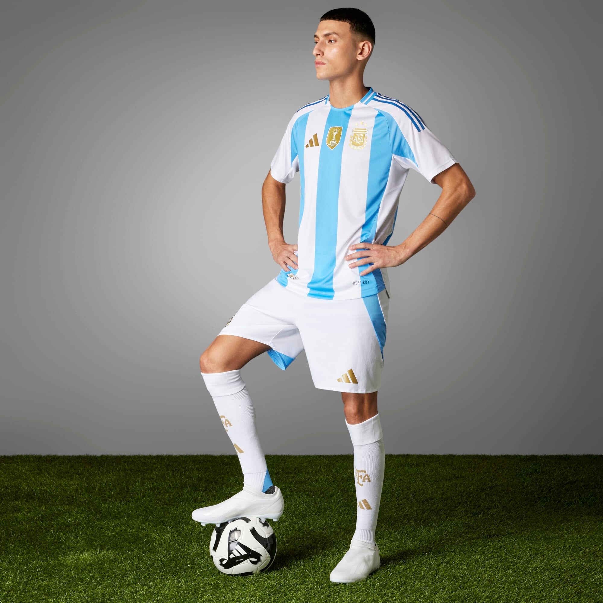 adidas Argentina 2024 Match Home Jersey - Authentic Soccer Uniform for Men - Perfect for Games, Training & Fan Support