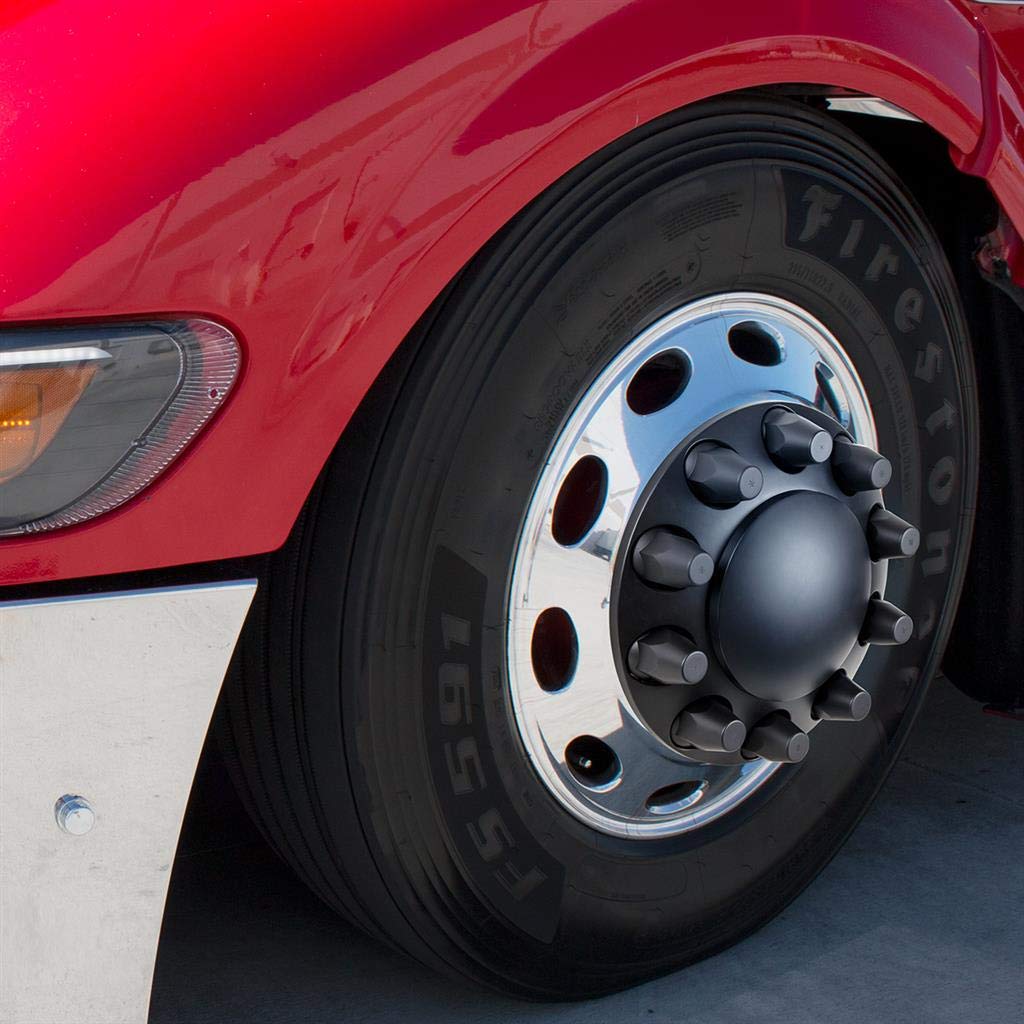 33MM Thread Matte Black Dome Axle Cover Combo Kit with Nut Cover Tool - Perfect for Car Wheel Maintenance & Customization
