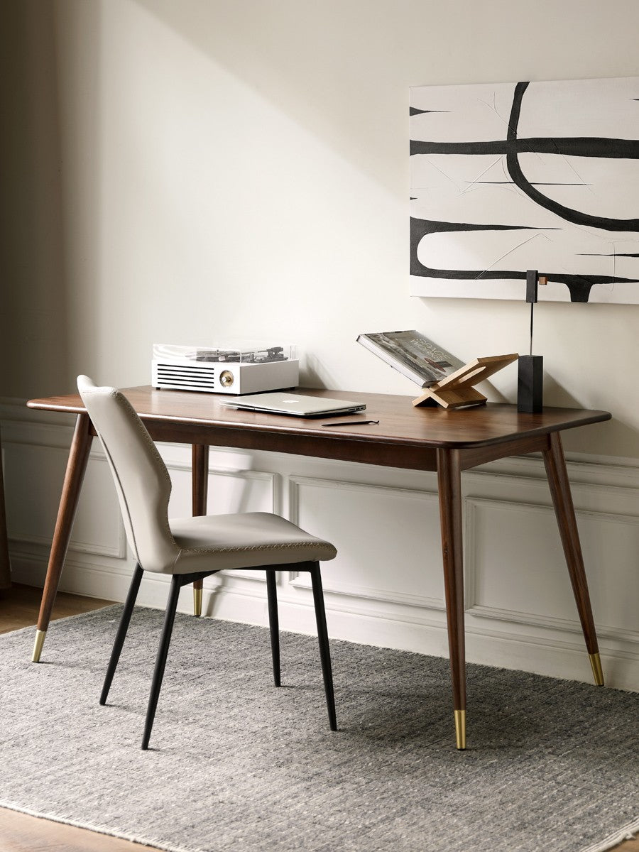Premium Black Walnut Solid Wood Dining Table - Modern Luxury Light Finish - Perfect for Formal Dining Rooms, Kitchen Nooks & Entertaining Guests