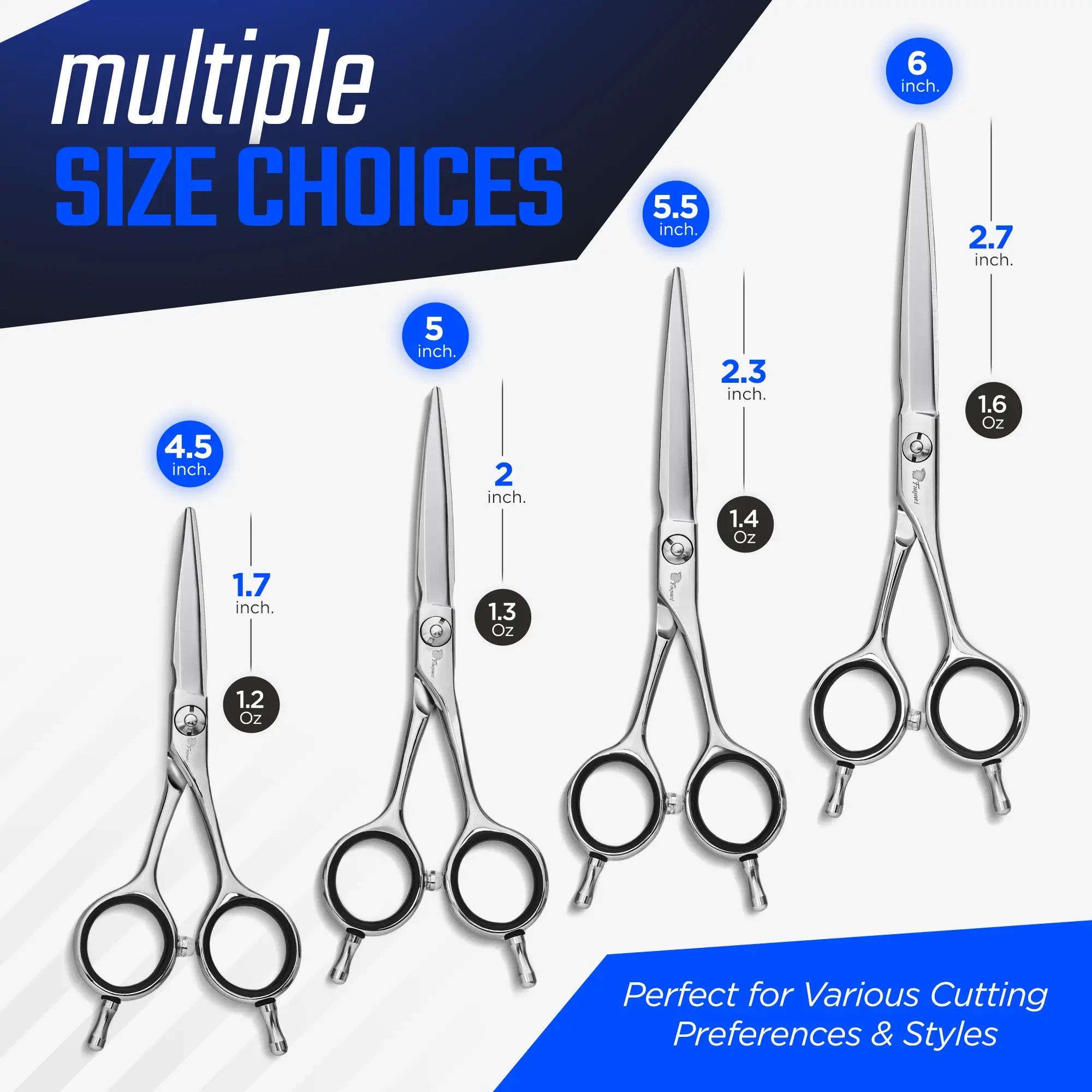 Infinity Shears - Professional Hair Cutting Scissors for Stylists & Barbers | Sharp Stainless Steel Blades for Precision Cuts | Perfect for Salon, Home & DIY Haircuts