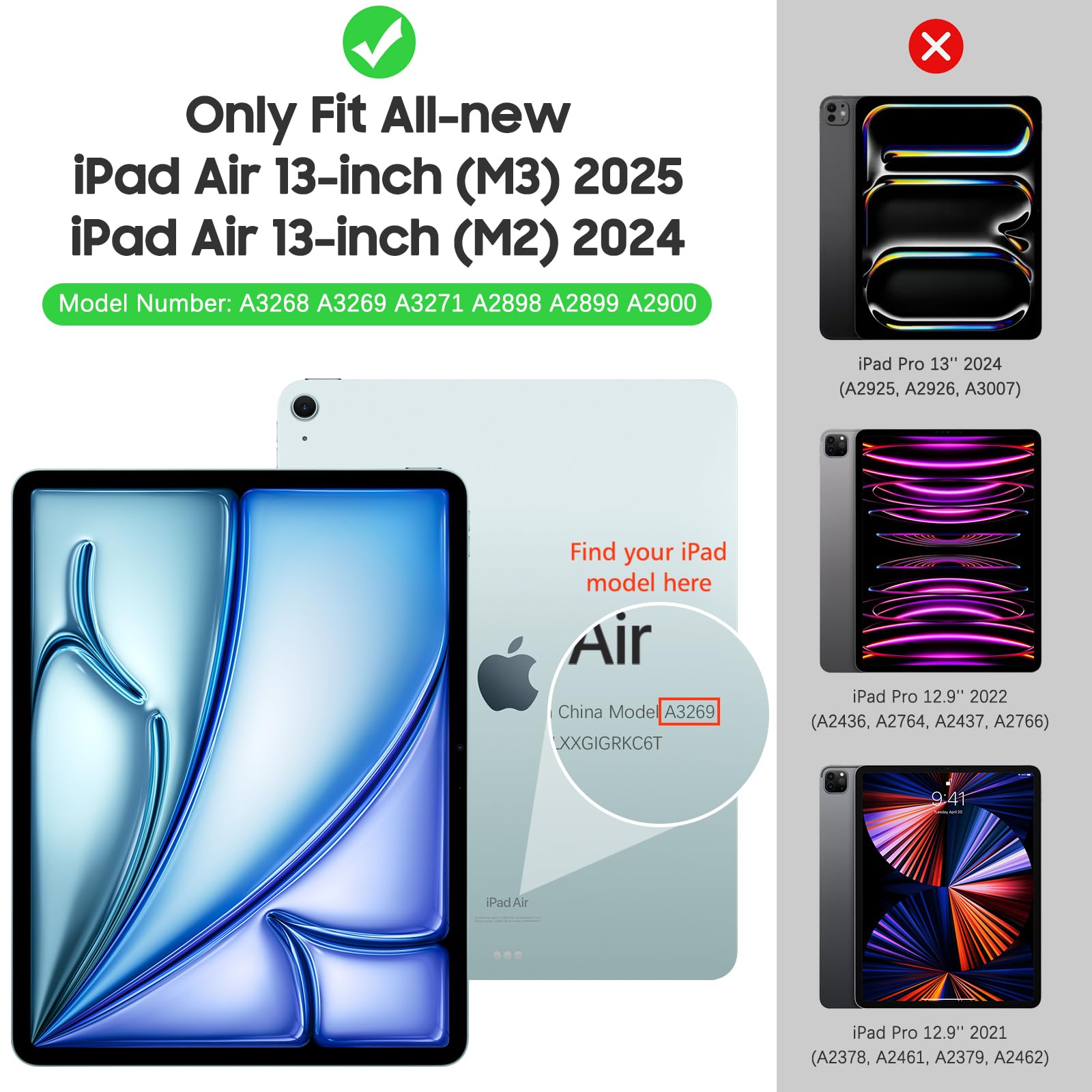 MoKo Magnetic Matte Screen Protector for iPad Air 13 Inch (2024/2025 M2/M3, 6th/7th Gen) - Anti-Glare, Detachable & Reusable Paper Feel Film - Easy Installation for Work, Study & Digital Art