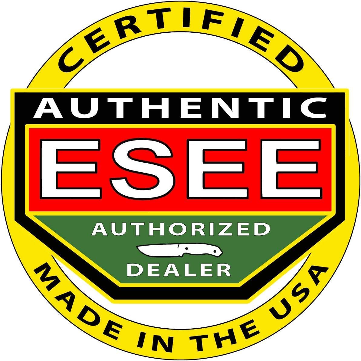 ESEE Candiru Fixed Blade Knife with Black Handle - Compact Survival Knife for Camping, Hiking & Outdoor Adventures