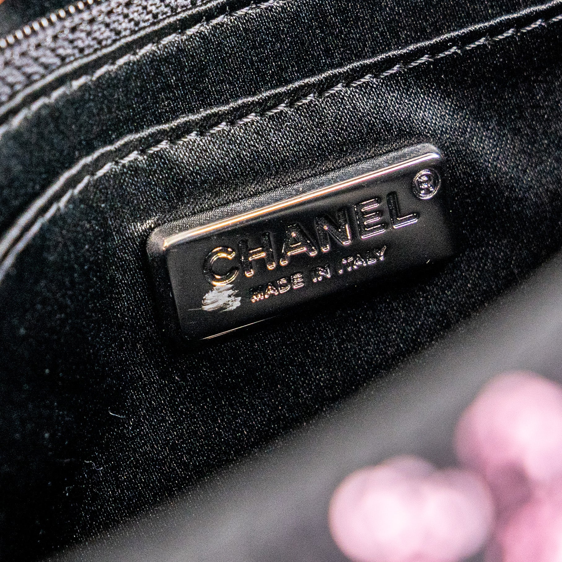 Chanel Medium/Large Classic Flap Bag with Sequin in Pink & Black | Luxury Designer Handbag for Women | Perfect for Evening Parties & Special Occasions