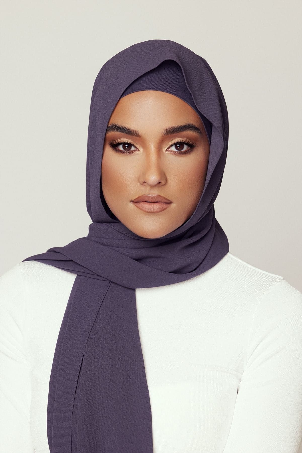 Matching Hijab & Undercap Bundle in Umber - Perfect for Muslim Women's Daily Wear, Prayer, and Special Occasions