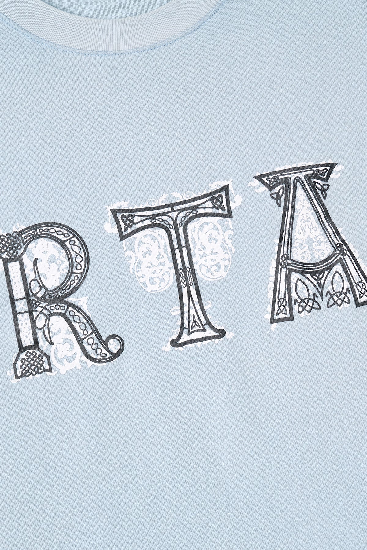 RTA Colin Spirit Blue Illuminated Logo T-Shirt - Glow in The Dark Graphic Tee for Men, Streetwear Fashion, Night Out & Party Wear