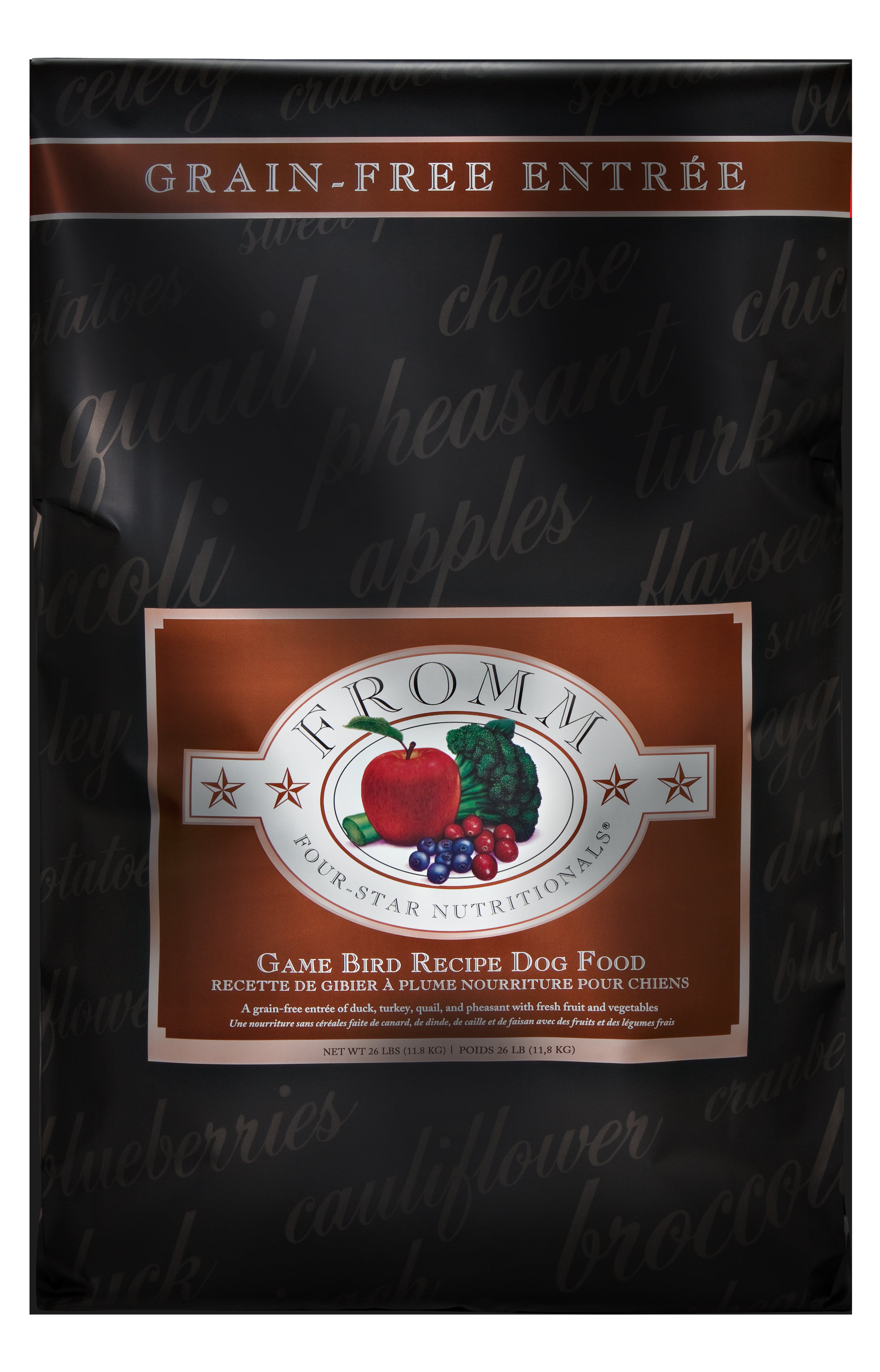 Fromm Four Star Grain Free Dry Dog Food - Game Bird Recipe - High Protein, Natural Ingredients for Adult Dogs - Perfect for Active Pets & Outdoor Adventures