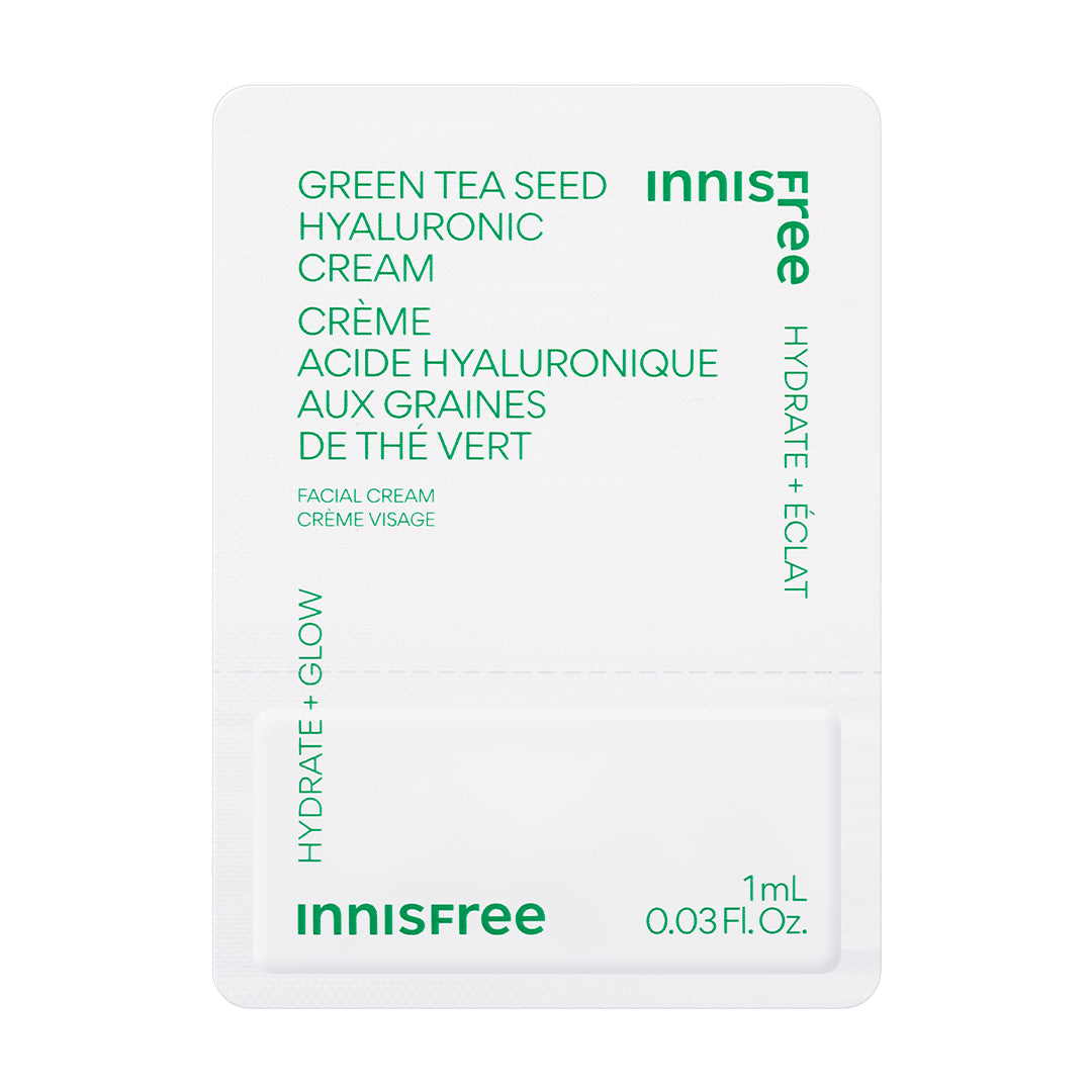 Best Green Tea Hyaluronic Acid Face Cream 1ml - Hydrating & Anti-Aging Moisturizer for Dry Skin | Perfect for Daily Skincare Routine & Night Care