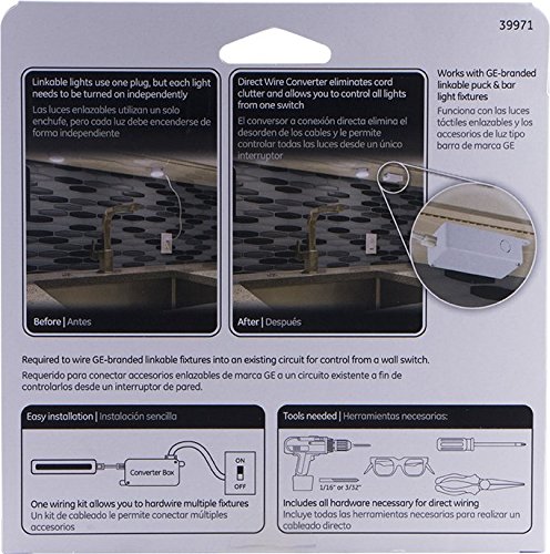 Enbrighten Direct Wire Converter for Linkable Light Fixtures - Junction Box Adapter to Control Multiple Lights from One Switch - Cordless White Electrical Connector (Model 39971) - Perfect for Home, Office, and Commercial Lighting Installations