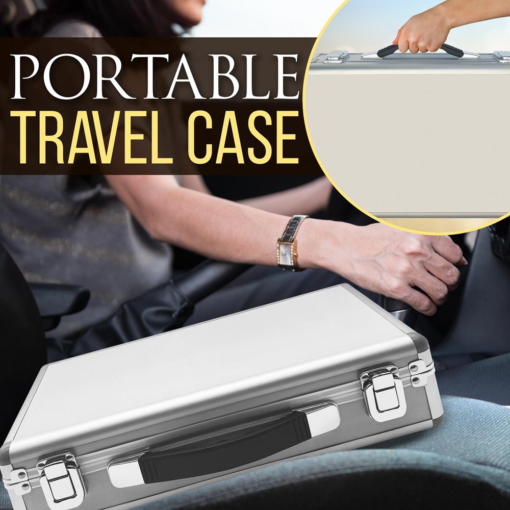 Portable Hot Stone Massage Kit with Heated Basalt Stones - Relaxing Spa Therapy for Home, Travel & Professional Use