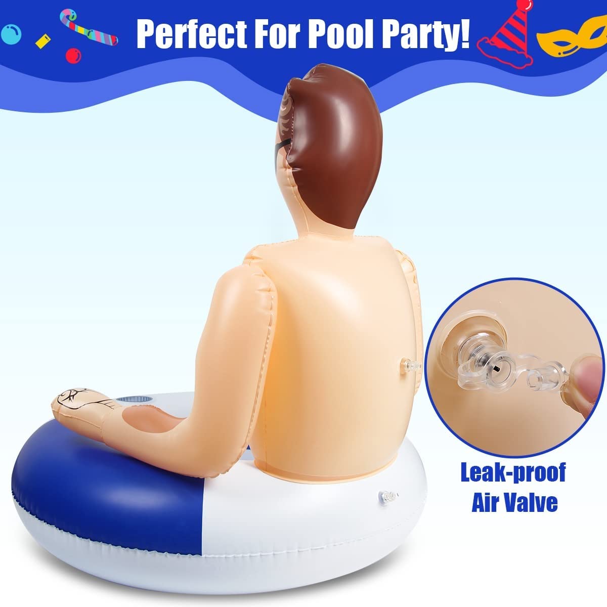 **Premium Silph PLC Pool Float - Inflatable Swim Ring with Cup Holder for Adults & Kids - Perfect for Pool Parties, Relaxation & Lifeguard Fun**    *(Use for summer pool parties, beach vacations, backyard relaxation, or lifeguard-themed events!)*