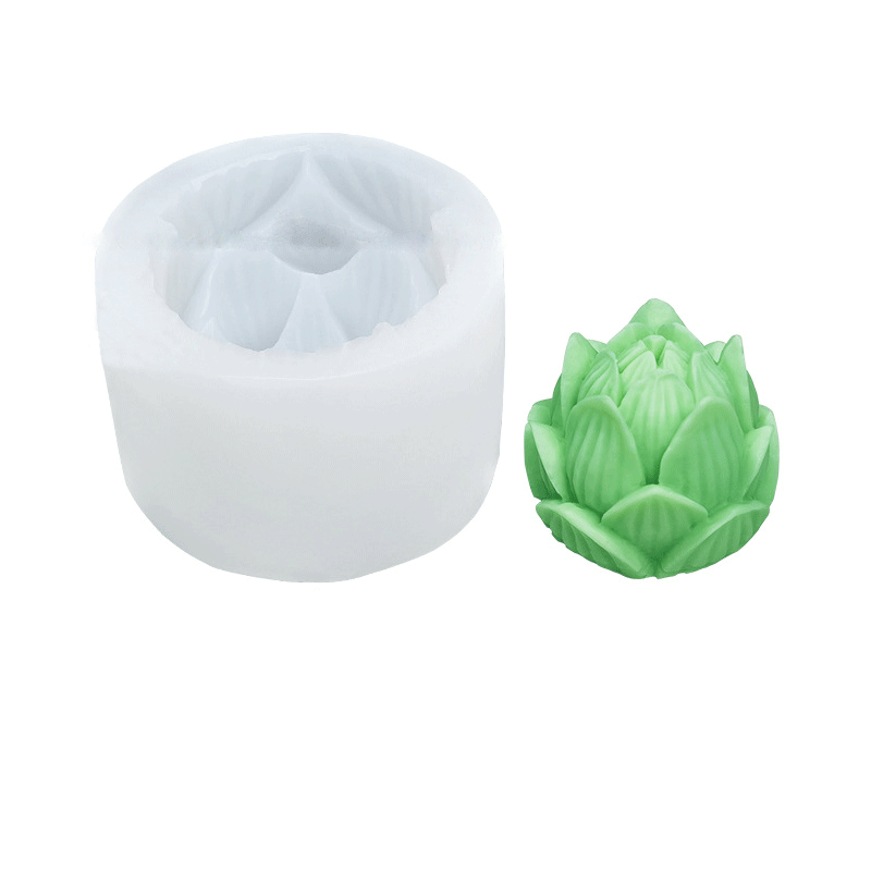Premium Lotus Flower Silicone Candle Mold - 49mm Height for DIY Candles, Soap Making, Resin Crafts & Home Decor - Perfect for Weddings, Spa Relaxation & Aromatherapy