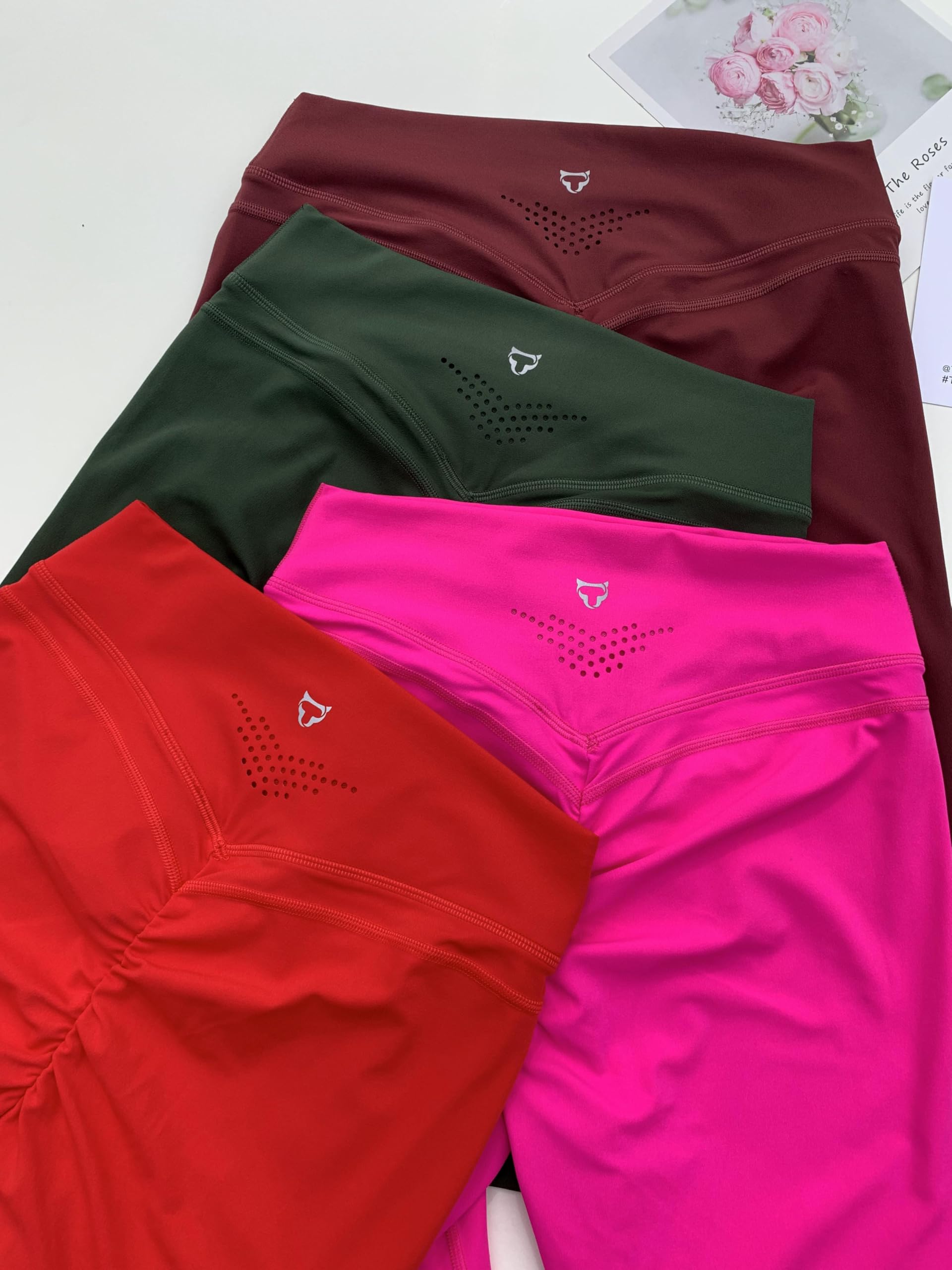 TomTiger High Waist Yoga Shorts for Women - Tummy Control Workout Biker Shorts with Butt Lifting Design - Perfect for Yoga, Gym, Running & Lounge Wear