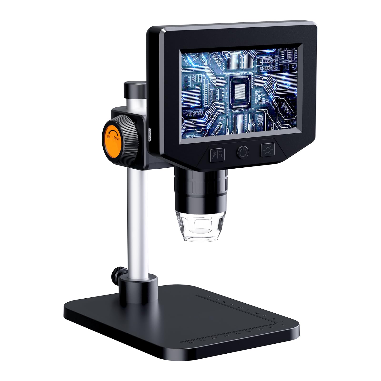 LCD Digital Microscope for Adults & Kids - 1000X Magnification Soldering Microscope for Electronics Repair, Coin Collecting & Inspection - USB Microscope Camera Compatible with iPhone & Android Phones (Perfect for Hobbyists, Jewelry Appraisal & Science Education)